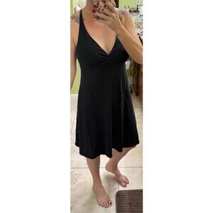 Patagonia Amber Dawn worn wear organic cotton black racerback dress medium